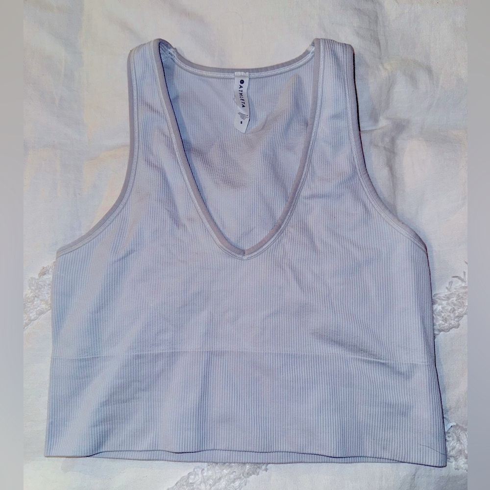 Athleta Aurora Seamless Crop Rib Tank